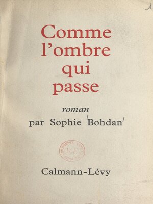 cover image of Comme l'ombre qui passe